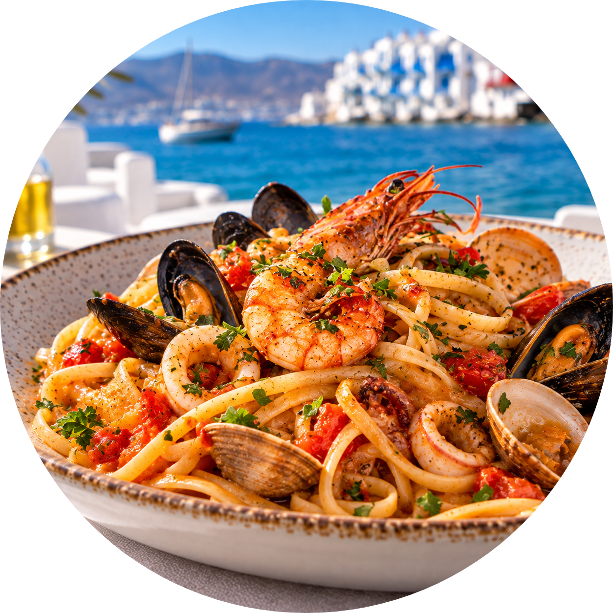 HOME sunlit mediterranean seafood linguine by the sea modified
